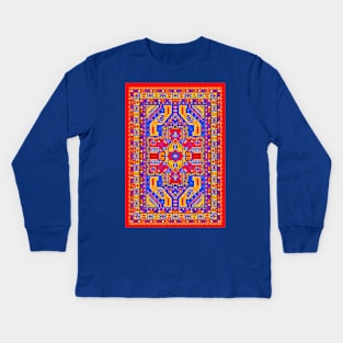 Armenian Folk Art Kids Long Sleeve T-Shirt